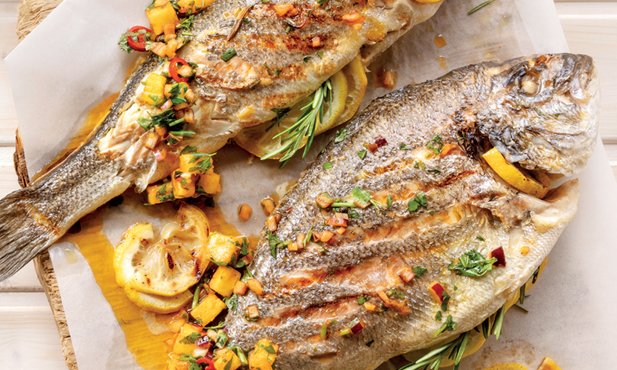 Grilled fish